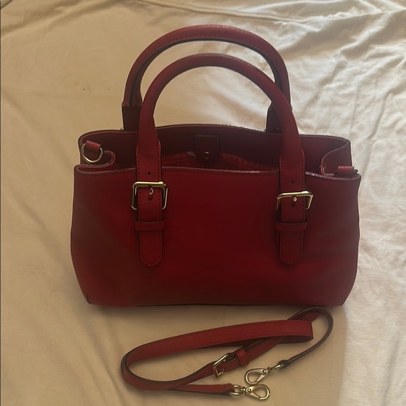 kate spade Red Satchel with Structured Shape and Detachable Strap - Picture 3 of 10